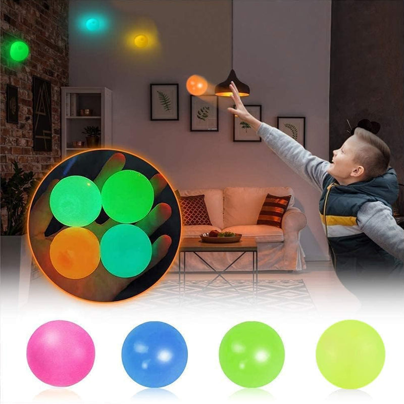 🔥HOT SALE - 49% OFF🔥 Sticky Anti-Stress Luminescent Balls (4 Balls)