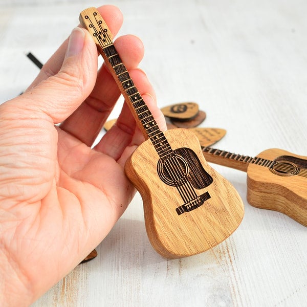 ⏰LAST DAY 59% OFF🎁Wooden Acoustic Guitar Pick Box🎸