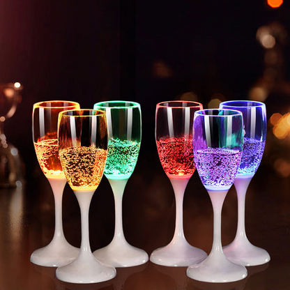 Last Day Promotion!🎄LED Light Up Cups Wine Champagne Glass-Limited Stock