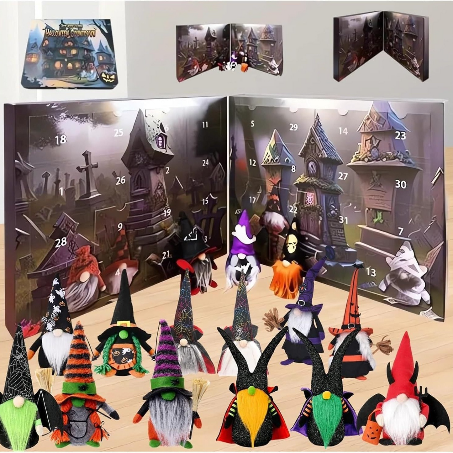 🎃Early Halloween Sale👻2024 Halloween Gnome Advent Calendar