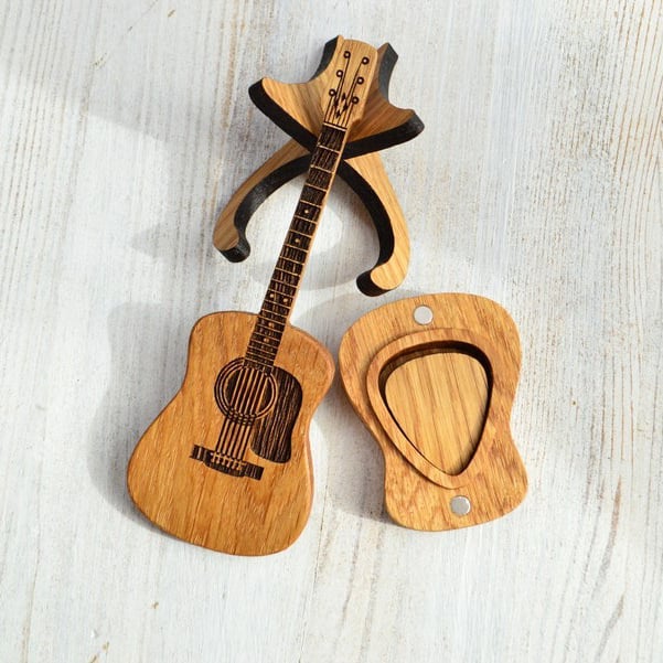 ⏰LAST DAY 59% OFF🎁Wooden Acoustic Guitar Pick Box🎸