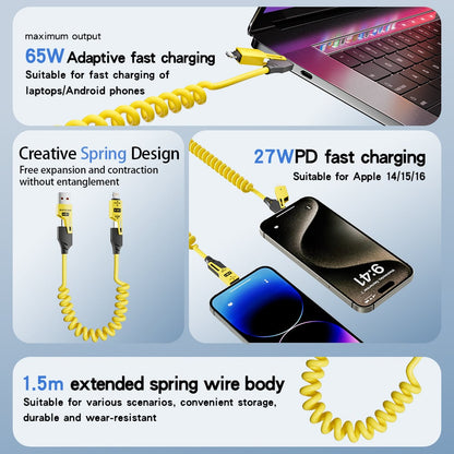 🔥Christmas Hot Sale-🔥4 in 1 Spring Fast Charging Cable