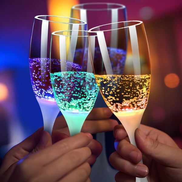 Last Day Promotion!🎄LED Light Up Cups Wine Champagne Glass-Limited Stock