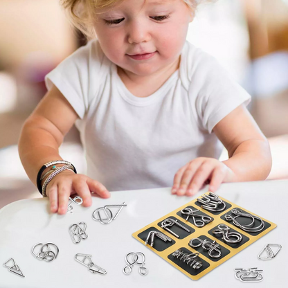 🔥Last Day Promotion 49% OFF - Metal Puzzle Rings,Educational Intellectual Toys,IQ Toys,Metal Brain Teaser Puzzles